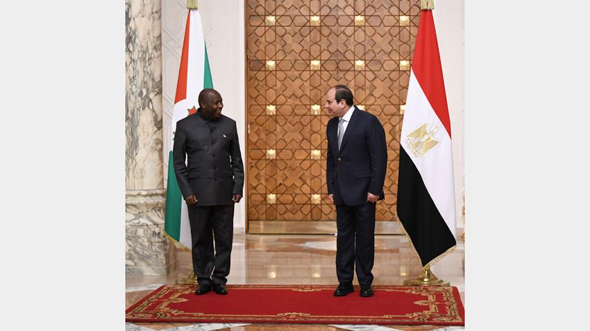 الرئيس عبد الفتاح السيسي يستقبل رئيس جمهورية بوروندي