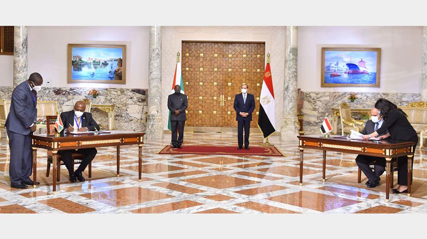 الرئيس عبد الفتاح السيسي يستقبل رئيس جمهورية بوروندي