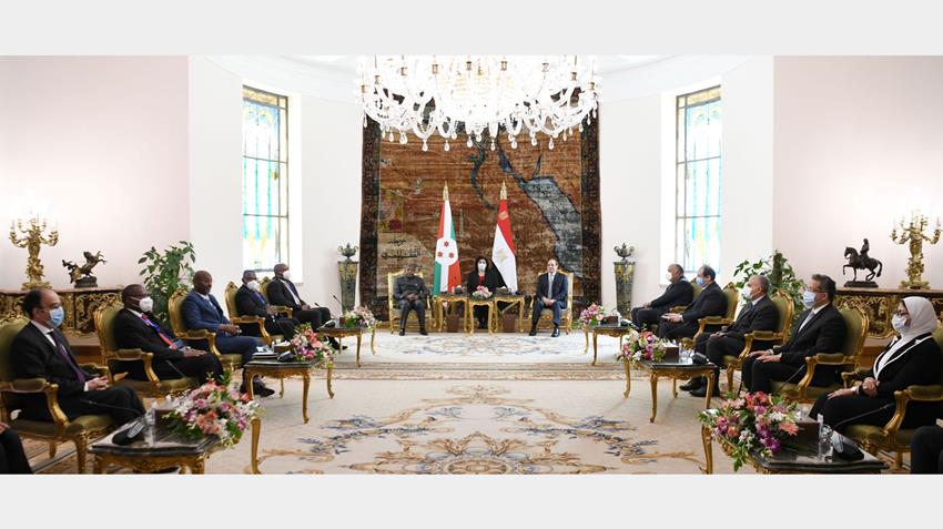 الرئيس عبد الفتاح السيسي يستقبل رئيس جمهورية بوروندي