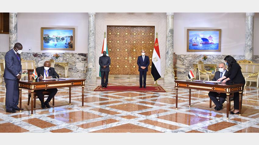 Le Président Al-Sissi accueille le Président de Burundi