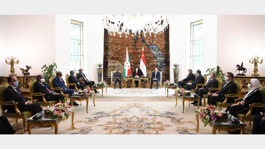 Le Président Al-Sissi accueille le Président de Burundi