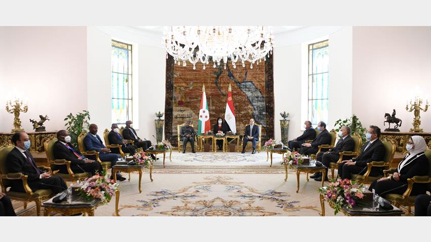 Le Président Al-Sissi accueille le Président de Burundi