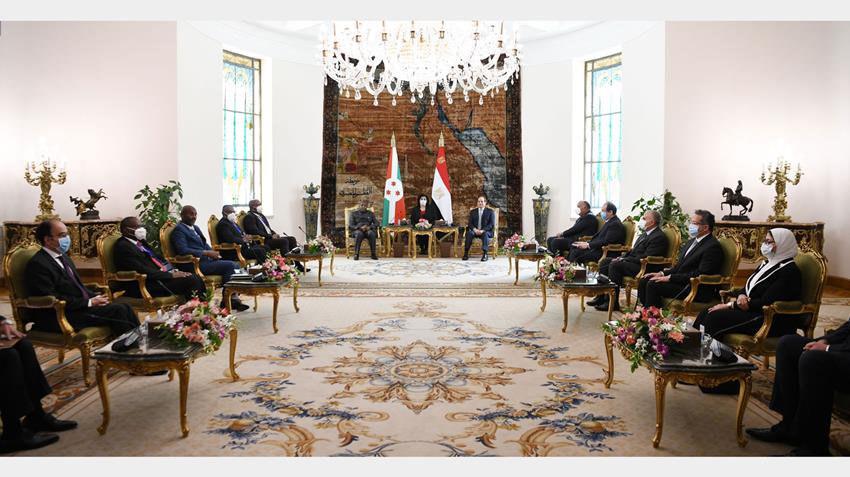 Le Président Al-Sissi accueille le Président de Burundi