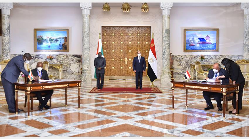Le Président Al-Sissi accueille le Président de Burundi