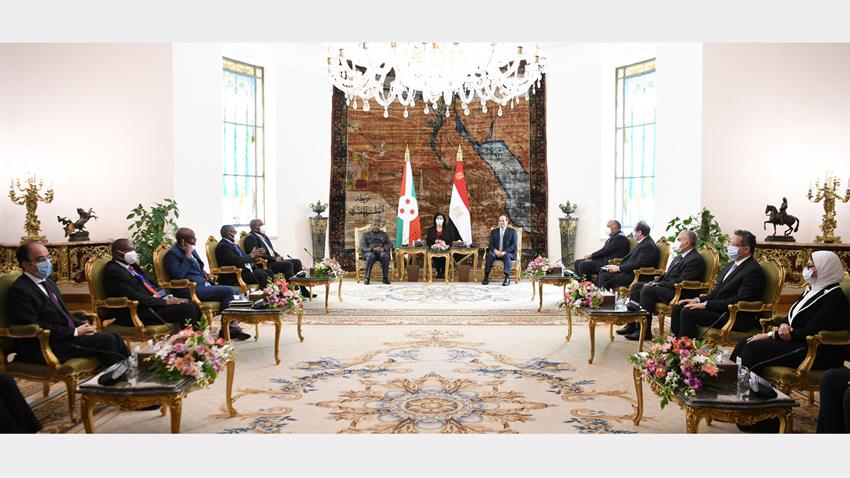 الرئيس عبد الفتاح السيسي يستقبل رئيس جمهورية بوروندي 24-3-2021