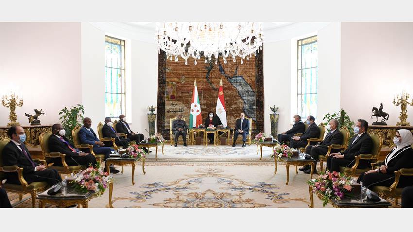 الرئيس عبد الفتاح السيسي يستقبل رئيس جمهورية بوروندي 24-3-2021