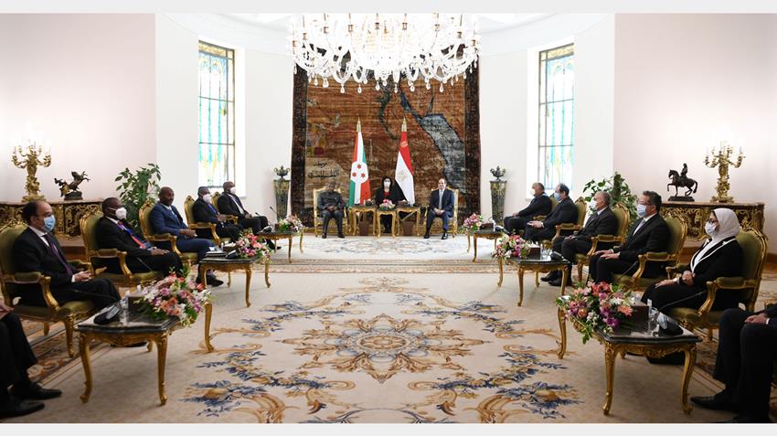 الرئيس عبد الفتاح السيسي يستقبل رئيس جمهورية بوروندي 24-3-2021