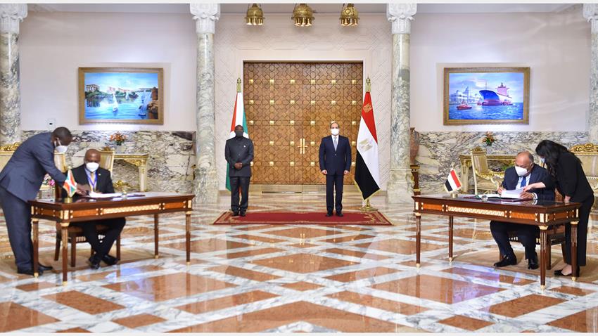 الرئيس عبد الفتاح السيسي يستقبل رئيس جمهورية بوروندي 24-3-2021