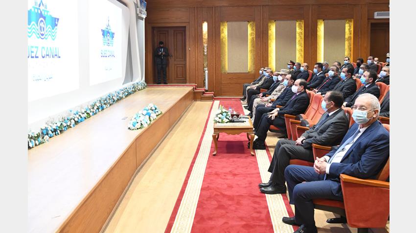 الرئيس عبد الفتاح السيسي يزور هيئة قناة السويس ويتفقد مركز التدريب والمحاكاة