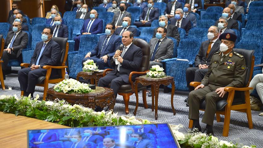 الرئيس عبد الفتاح السيسي يفتتح مدينة الدواء بمنطقة الخانكة1-4-2021