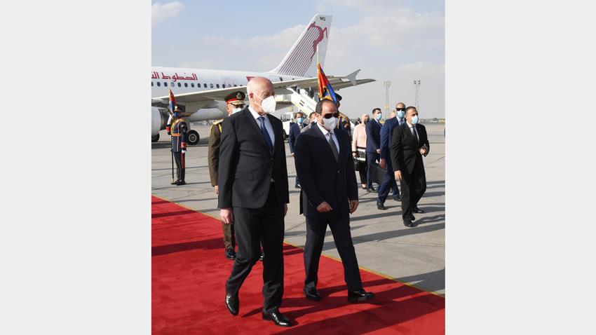 الرئيس عبد الفتاح السيسي يستقبل الرئيس التونسي 09/04/2021