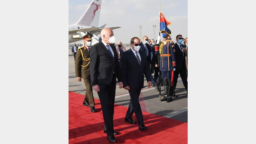 الرئيس عبد الفتاح السيسي يستقبل الرئيس التونسي 09/04/2021