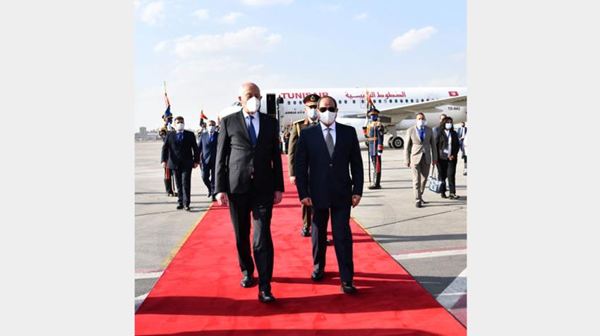 الرئيس عبد الفتاح السيسي يستقبل الرئيس التونسي 09/04/2021