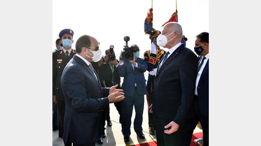 الرئيس عبد الفتاح السيسي يستقبل الرئيس التونسي 09/04/2021