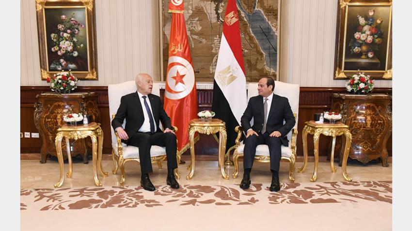 الرئيس عبد الفتاح السيسي يستقبل الرئيس التونسي 09/04/2021