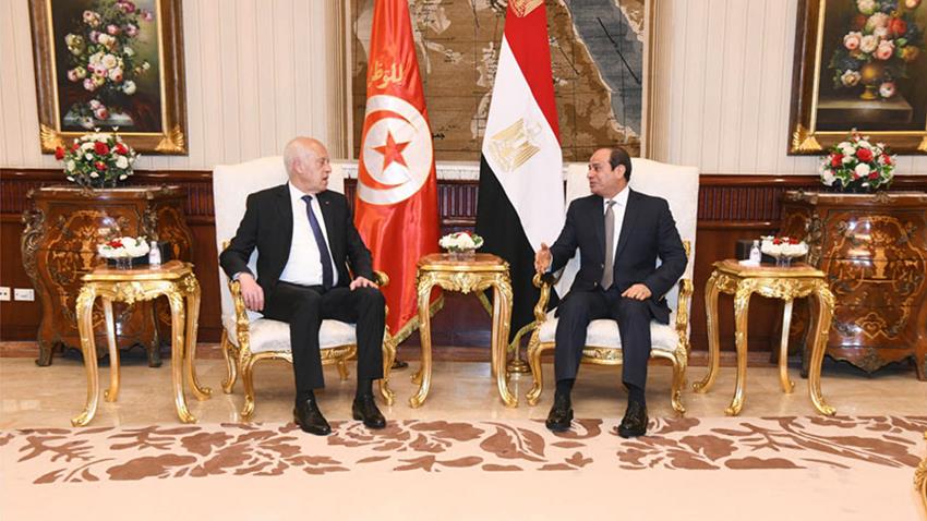 الرئيس عبد الفتاح السيسي يستقبل الرئيس التونسي 09/04/2021