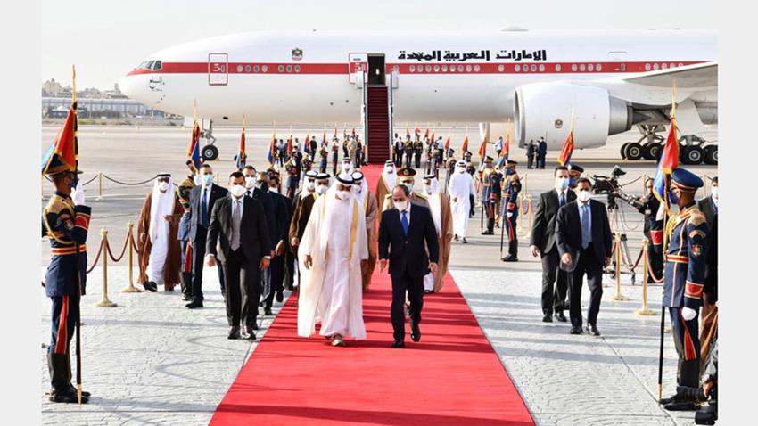 الرئيس عبد الفتاح السيسي يستقبل ولى عهد أبو ظبي 24-04-2021