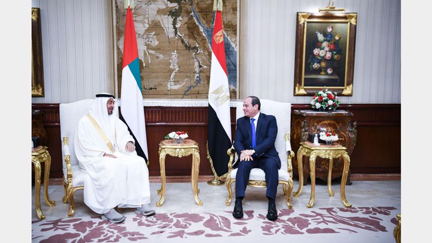 الرئيس عبد الفتاح السيسي يستقبل ولى عهد أبو ظبي 24-04-2021