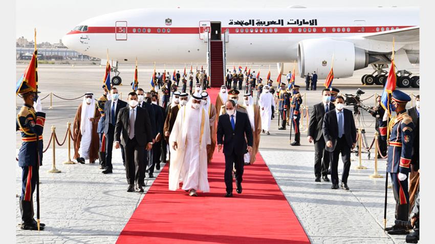 الرئيس عبد الفتاح السيسي يستقبل ولى عهد أبو ظبي 24-04-2021