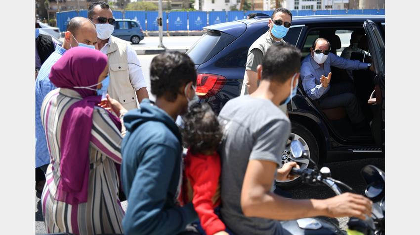 الرئيس عبد الفتاح السيسي يتفقد الأعمال الإنشائية لتطوير عدد من الطرق والمحاور بمنطقة شرق القاهرة