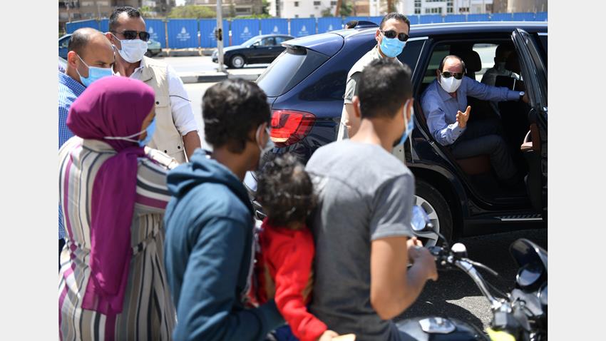 الرئيس عبد الفتاح السيسي يتفقد الأعمال الإنشائية لتطوير عدد من الطرق والمحاور بمنطقة شرق القاهرة