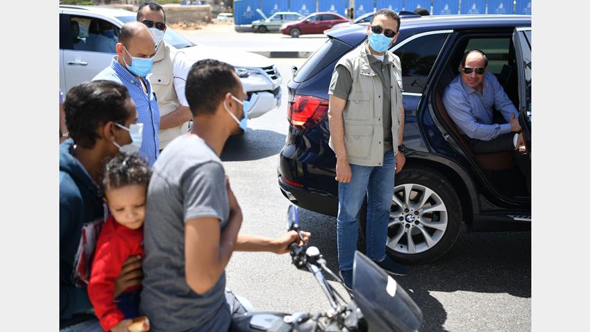 الرئيس عبد الفتاح السيسي يتفقد الأعمال الإنشائية لتطوير عدد من الطرق والمحاور بمنطقة شرق القاهرة