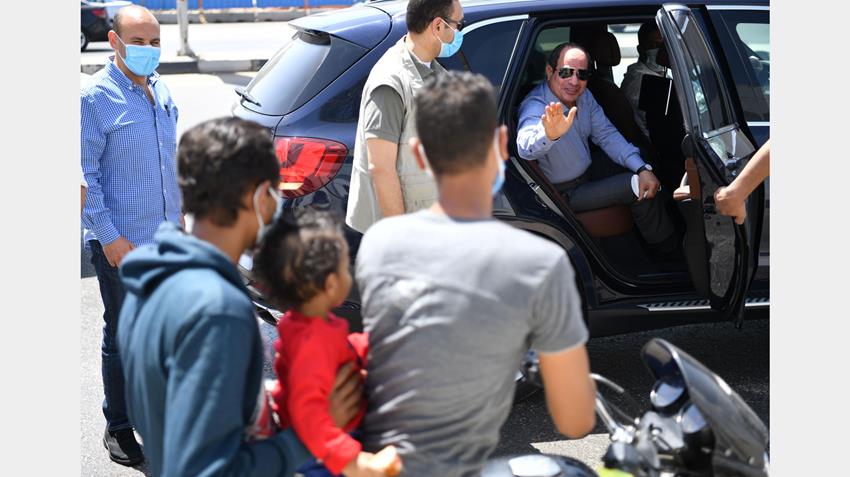 الرئيس عبد الفتاح السيسي يتفقد الأعمال الإنشائية لتطوير عدد من الطرق والمحاور بمنطقة شرق القاهرة