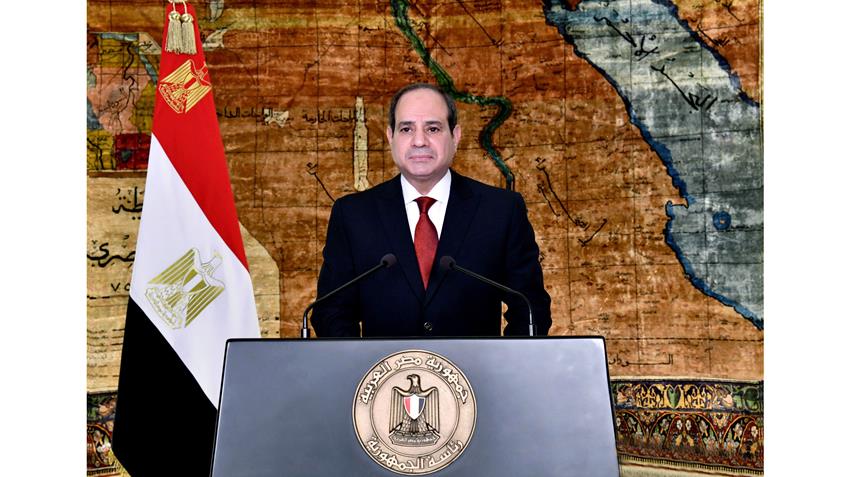 كلمة الرئيس عبد الفتاح السيسي بمناسبة الاحتفال بعيد العمال 28-4-2021