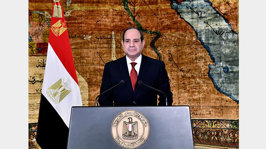كلمة الرئيس عبد الفتاح السيسي بمناسبة الاحتفال بعيد العمال 28-4-2021