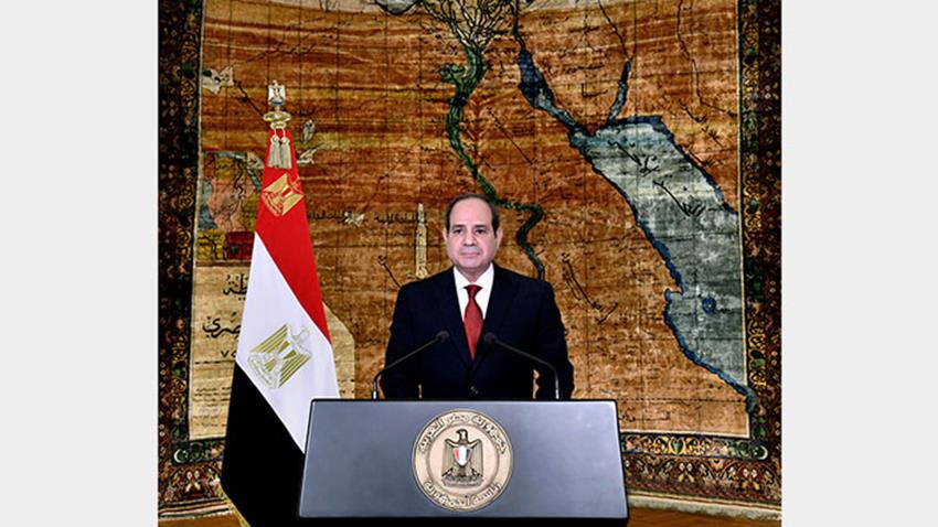 كلمة الرئيس عبد الفتاح السيسي بمناسبة الاحتفال بعيد العمال 28-4-2021
