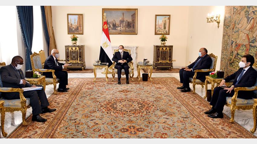 الرئيس عبد الفتاح السيسي يستقبل وزير خارجية جمهورية مالي