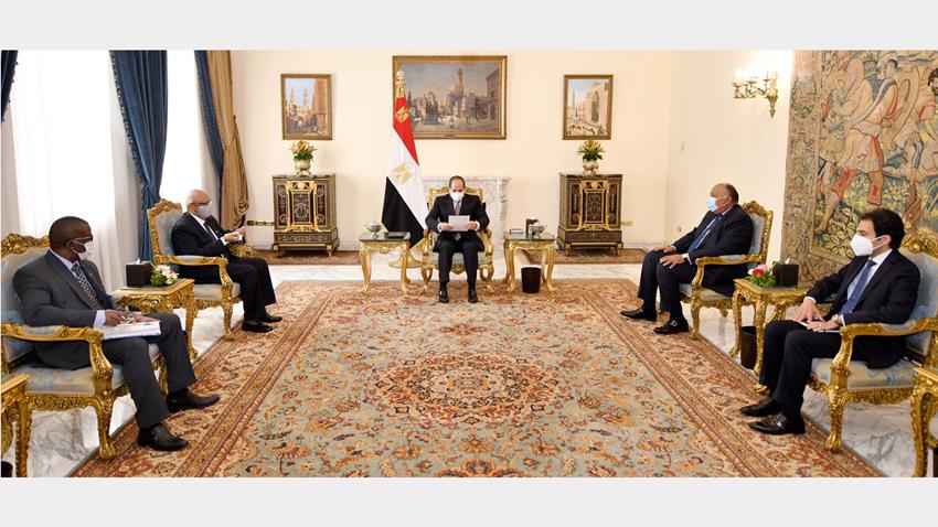 الرئيس عبد الفتاح السيسي يستقبل وزير خارجية جمهورية مالي
