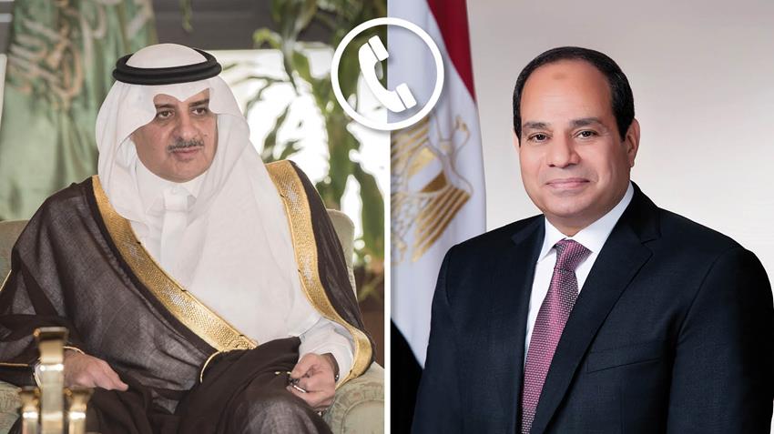 الرئيس عبد الفتاح السيسي يتلقى اتصالًا هاتفيًا من أمير منطقة تبوك 12-5-2021