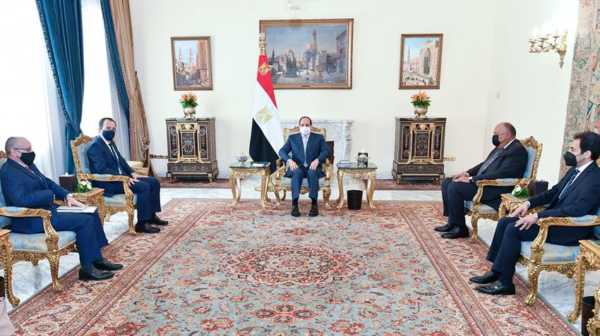 الرئيس عبد الفتاح السيسي يستقبل وزير خارجية جمهورية قبرص