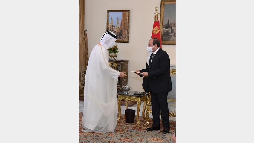 الرئيس عبد الفتاح السيسي يستقبل نائب رئيس الوزراء وزير خارجية دولة قطر  25/5/2021