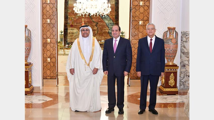 الرئيس عبد الفتاح السيسي يستقبل رئيس البرلمان العربي وعضو مجلس النواب البحريني 02/06/2021