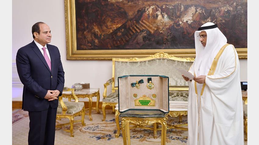 الرئيس عبد الفتاح السيسي يستقبل رئيس البرلمان العربي وعضو مجلس النواب البحريني 02/06/2021