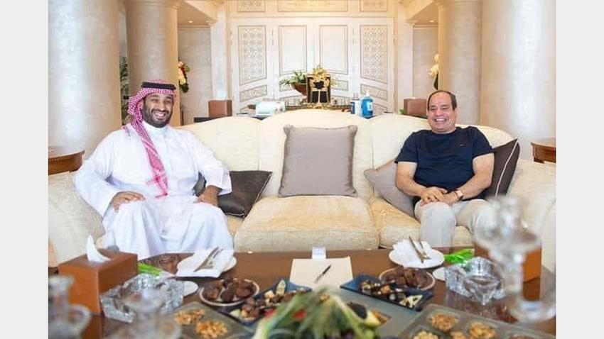 الرئيس عبد الفتاح السيسي يعرب عن سعادته بلقاء الأمير محمد بن سلمان
