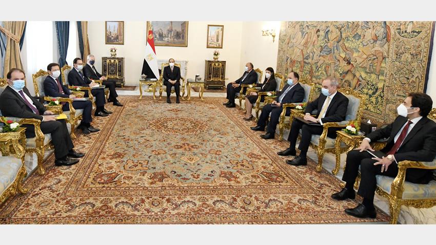 الرئيس عبد الفتاح السيسي يستقبل وزير الاقتصاد والمالية الفرنسي