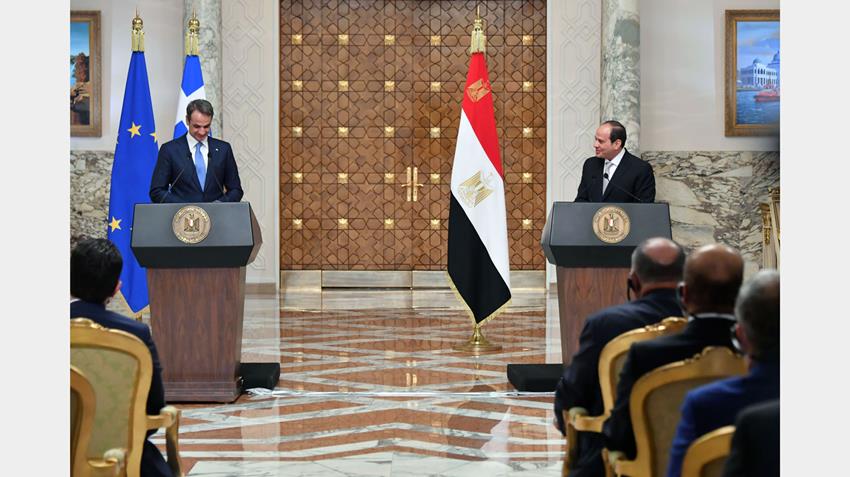 كلمة الرئيس عبد الفتاح السيسي خلال المؤتمر الصحفي المشترك مع رئيس الوزراء اليوناني