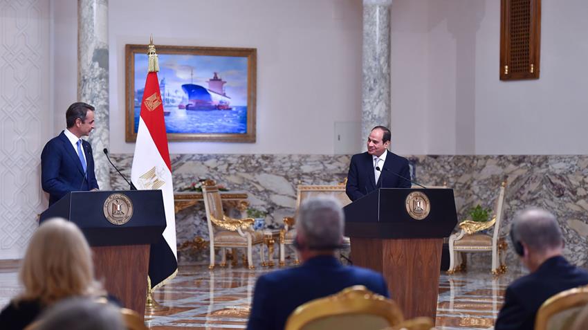 Discours du Président Al-Sissi lors de la Conférence de presse conjointe avec le PM grec