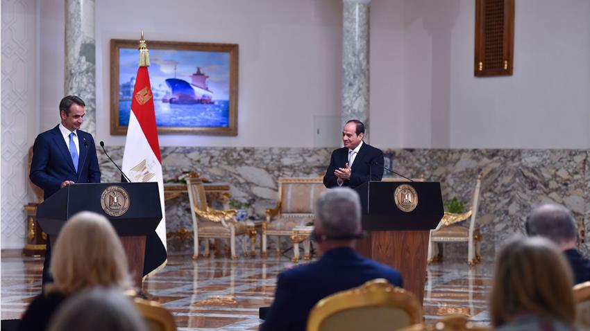 Discours du Président Al-Sissi lors de la Conférence de presse conjointe avec le PM grec