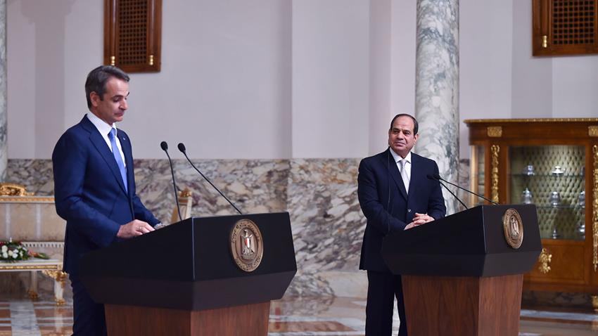 Discours du Président Al-Sissi lors de la Conférence de presse conjointe avec le PM grec