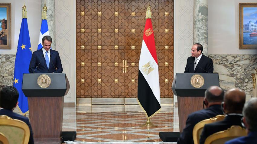Discours du Président Al-Sissi lors de la Conférence de presse conjointe avec le PM grec