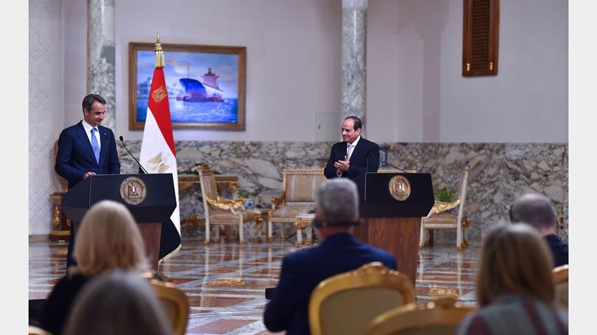 كلمة الرئيس عبد الفتاح السيسي خلال المؤتمر الصحفي المشترك مع رئيس الوزراء اليوناني 21/6/2021