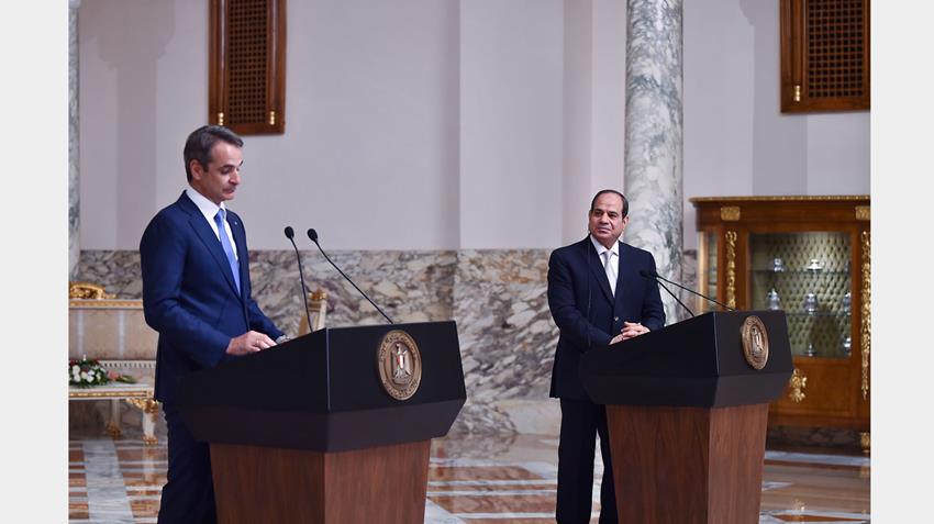 كلمة الرئيس عبد الفتاح السيسي خلال المؤتمر الصحفي المشترك مع رئيس الوزراء اليوناني 21/6/2021