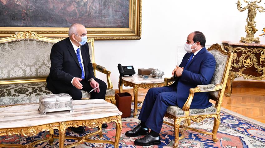 الرئيس عبد الفتاح السيسي يشهد أداء حلف اليمين للمستشار حسين مصطفى فتحي رئيسًا لهيئة قضايا الدولة 12-7-2021