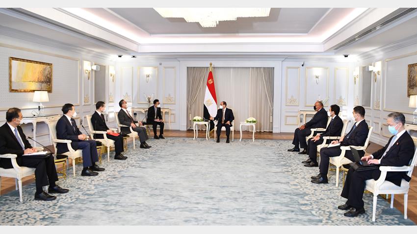الرئيس عبد الفتاح السيسي يستقبل وزير خارجية جمهورية الصين الشعبية 18-7-2021