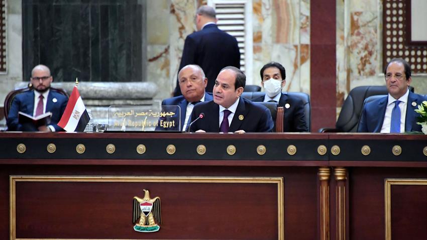 كلمـــة الرئيس عبد الفتاح السيسي خلال أعمال مؤتمر بغداد للتعاون والشراكة