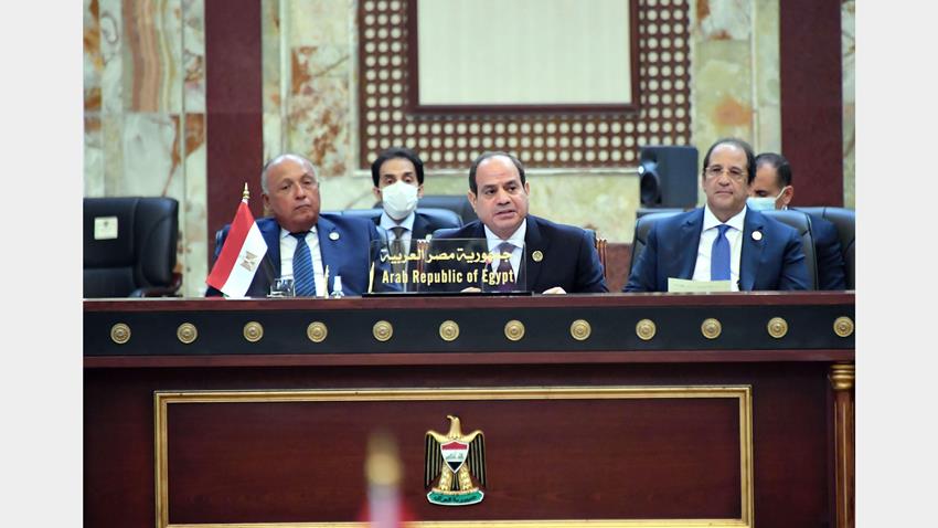 كلمة الرئيس عبد الفتاح السيسي خلال مؤتمر بغداد للتعاون والشراكة